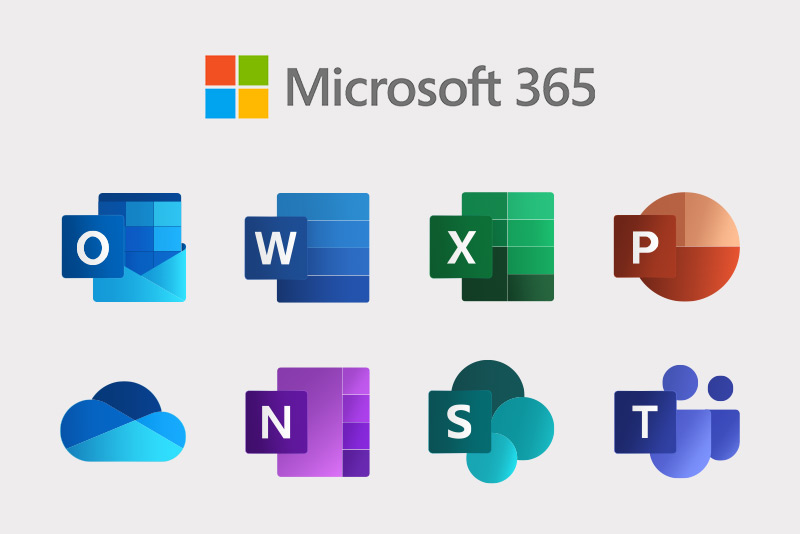 The suite of Microsoft 365 applications including Word, Excel, and PowerPoint